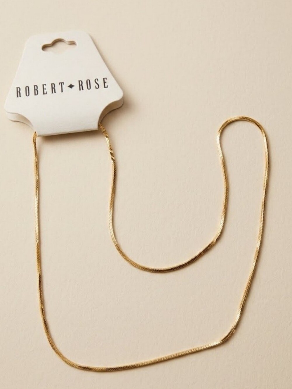 Robert Rose Gold Chain NWT